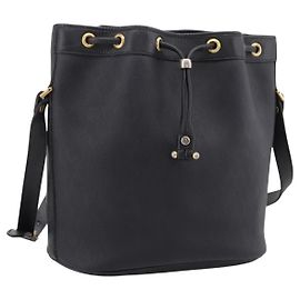 Borsa a tracolla Christian Dior Honeycomb Canvas PVC Nero Oro Auth ka6345