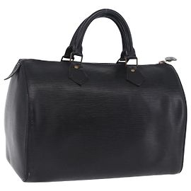 LOUIS VUITTON Epi Speedy 30 Hand Bag Noir black M43002 LV Auth 201256