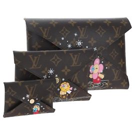 LOUIS VUITTON Monogram Vivienne Pochette Kirigami Bag M82655 LV Auth gh2357SAM