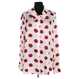 Khaite Bluse aus roter Seide XL