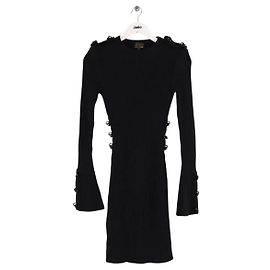 Vestido Fendi de cashmere negro