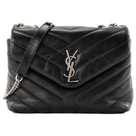 Autre Marque SAINT LAURENT - Borsa a tracolla Loulou Small Saint Laurent in pelle liscia