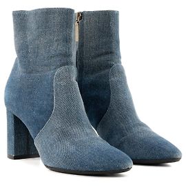 Autre Marque SAINT LAURENT - Lou Saint Laurent Stiefeletten aus blauem Denim (T38,5)