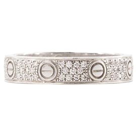 CARTIER - Anello Love pavé PM in oro bianco e diamanti (T52)