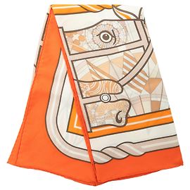 Carré en soie Hermès Quadrige Orange 70 Scarves