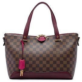 Sac Satchel Louis Vuitton Damier Ebene Hyde Park Marron