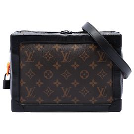 Sac bandoulière Soft Trunk Louis Vuitton Monogram Solar Ray Marron