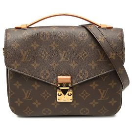 Bolsa Louis Vuitton Monogram Pochette Metis Castanha