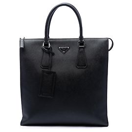 Bolso Tote North South Prada Saffiano negro