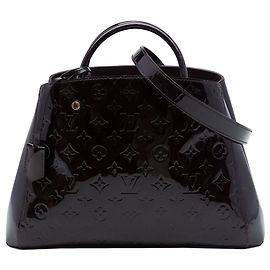 Louis Vuitton Monogram Vernis Montaigne MM Satchel Tasche Lila