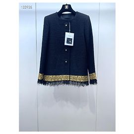 Chanel Metropolis Tweed Jacket Black and Gold