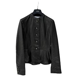Autre Marque Dior Lederjacke Schwarz
