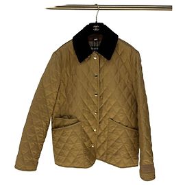 Abrigo Acolchado Burberry Gold Poliéster XS