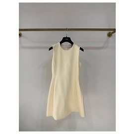 Autre Marque Vestido Dior Branco de Lã e Seda