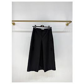 Céline Black Wool Skirt Size 38
