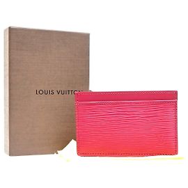Louis Vuitton Porte Cartes Simple Card Holder Epi Leather
