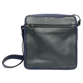 Bolso de hombro de piel con ribete Intrecciato Bottega Veneta