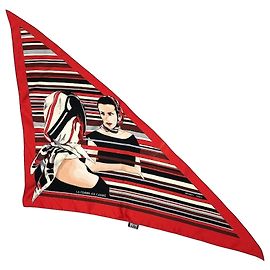 Hermès Pañuelo de seda triangular Hermes Pointu