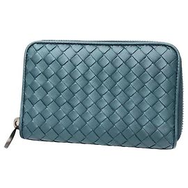Cartera larga de piel Intrecciato Bottega Veneta