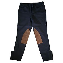 Ralph Lauren Sport Culotes em mistura de algodão com reforços em camurça