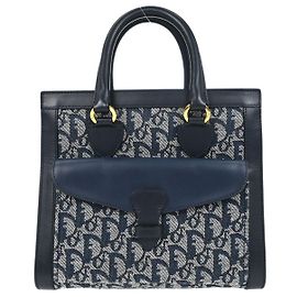 Christian Dior Vintage Trotter Pocket Diorissimo Canvas Small