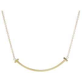 Autre Marque Collar Tiffany T Smile Small Size en oro amarillo de 18K
