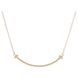 Autre Marque Collar Tiffany T Smile Small Size en oro rosa 18K
