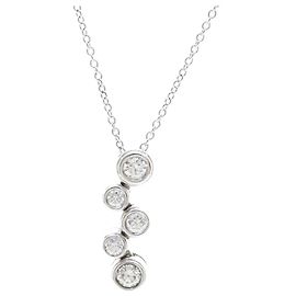 Autre Marque Collar Tiffany Bubble de diamantes en platino
