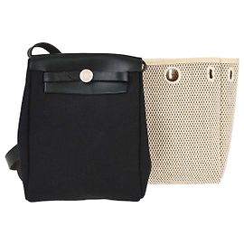 Hermès Hermes Herbag Toile and Leather TPM