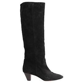 Isabel Marant Etoile Schwarze Wildlederstiefel Größe 38