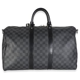 Bolsa Keepall Bandoulière 45 em canvas Damier Graphite da Louis Vuitton