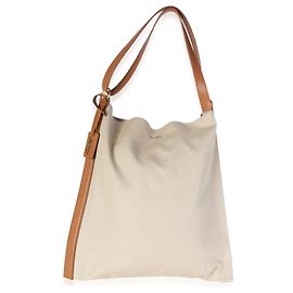 Autre Marque Saint Laurent Desert Dusk Brick Canvas BV Flat Hobo