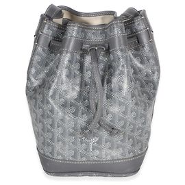 Sac seau Goyard Petit Flot en toile Goyardine grise
