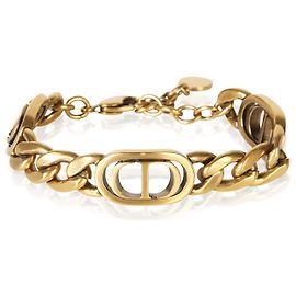 Christian Dior CD-Gliederarmband vergoldet