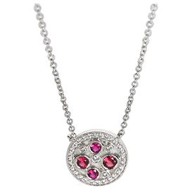 Tiffany & Co. Cobblestone Anhänger aus Platin, Rubinen und Diamanten