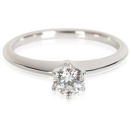 Anillo de compromiso Tiffany & Co. diamante redondo brillante 0.36 ct