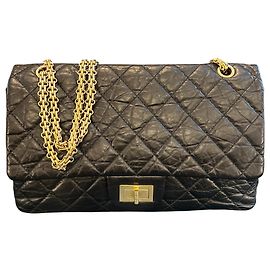 Borsa Chanel Reissue 2.55 Double Flap 227 in pelle di vitello invecchiata matelassé 2011