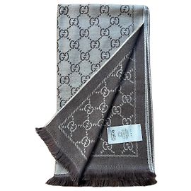 Gucci GG Supreme Wollschal - Braun