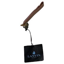 Lanvin Zipped Pouch aus Nude-Schlangenleder