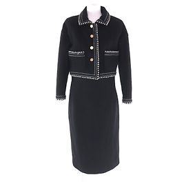 Conjunto de 2 piezas CHANEL de lana y seda