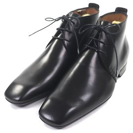 Bottines à lacets en cuir et métal avec logo LV Louis Vuitton