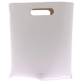 Alaïa Cream Leather Bucket Bag 25 cm