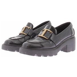 Tod's Mocassins pretos em couro