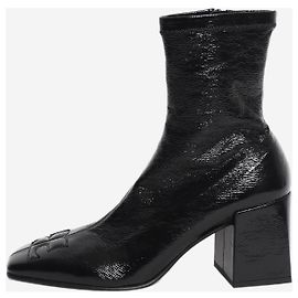 Courreges Reedition Knöchelstiefel aus Vinyl in Schwarz - size EU 39