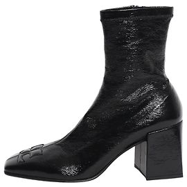 Courreges Black reedition vinyl ankle boots - size EU 39