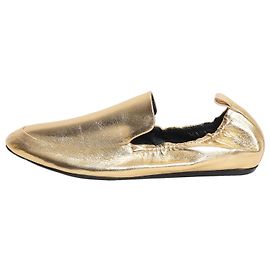 Lanvin Mocassini elasticizzati metallizzati oro - size EU 39