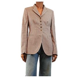Stella Mc Cartney Blazer pied-de-poule multicolore - size UK 8
