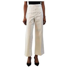 Autre Marque Vaqueros rectos blancos - size UK 8