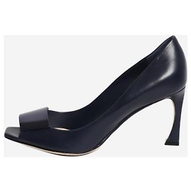 Autre Marque Navy declinaison peep toe pumps - size EU 39 (UK 6)
