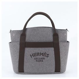 Hermès Hermes W Stamp Sac de Pansage Groom Leather Tote Bag